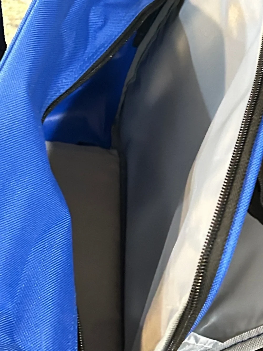 Blue Laptop Travel Bag with Black Trim